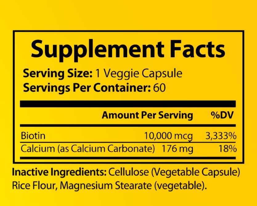 BIOTIN Hair,Skin & Nails Support