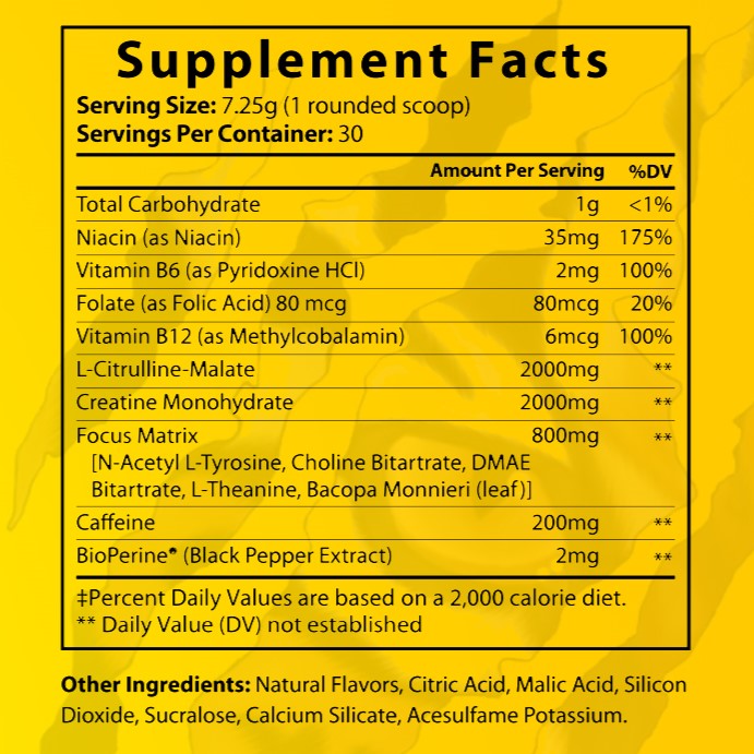 SAVAGE Pre-Workout Blend Lemonade Flavor